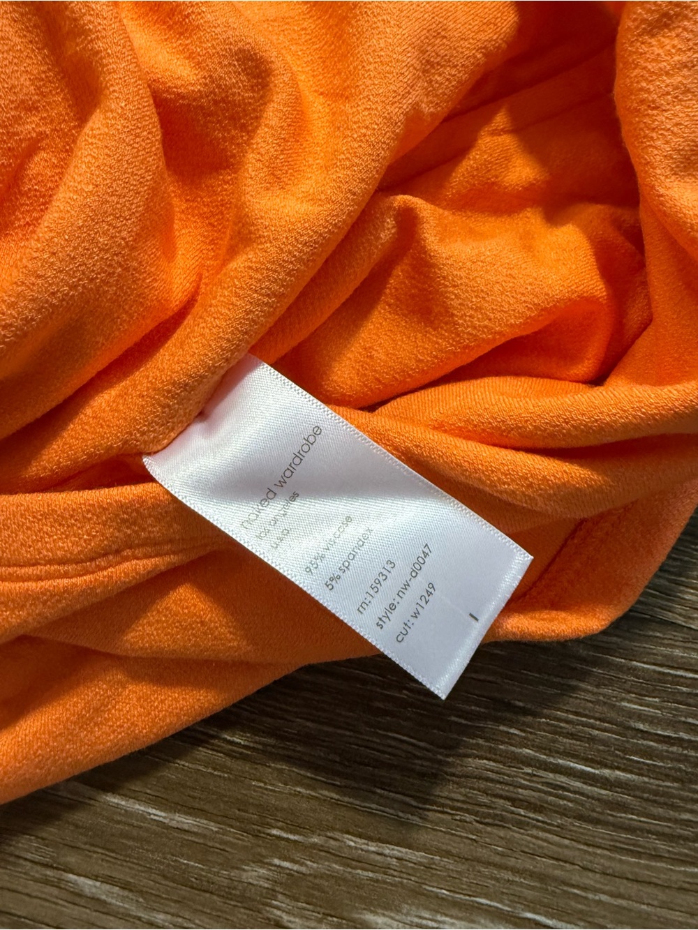 Naked Wardrobe NW Sculpt Tank Mini Dress Orange - Picture 3 of 6